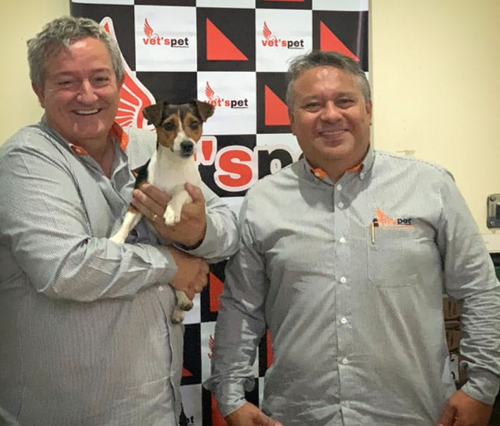 Jorge Luis Almeida e Luis Fernando Martins fundadores da Vets's Pet